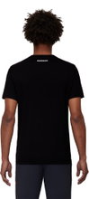 Mammut Wander-Tshirt Core Logo (aus recyceltem Polyester und organischer Baumwolle) schwarz Herren